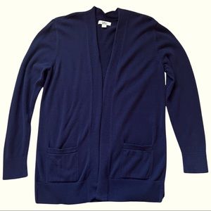 Croft & Barrow Navy Blue Cardigan Sweater, Size Small